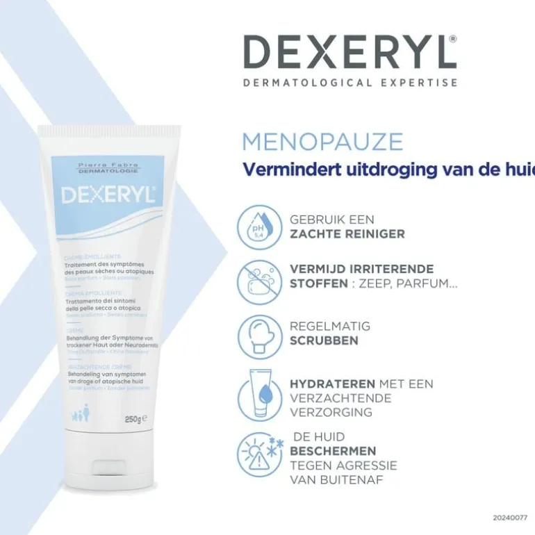 Dexeryl Hydraterende Crème Droge Huid en Eczeem 250 GR