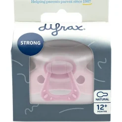 Difrax Fopspeen Natural 12 Maanden Lichtroze BPA-vrij