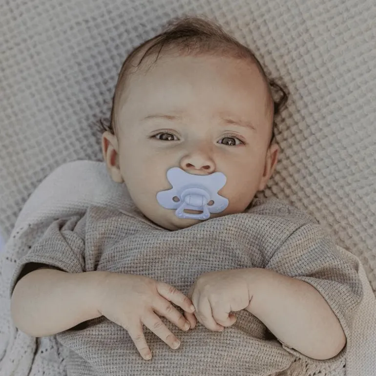 Difrax Fopspeen Natural 6 Maanden Paars BPA-vrij