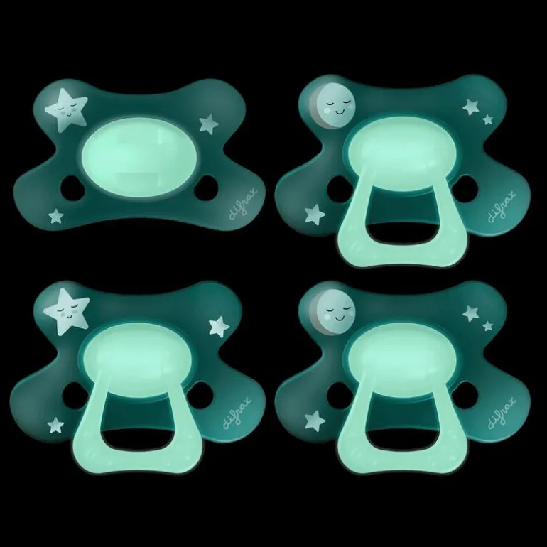 Difrax Fopspeen Natural 6+ M Glow In The Dark