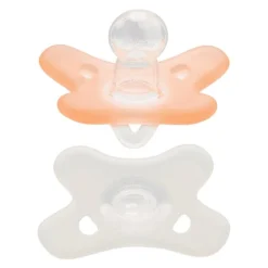 Difrax Fopspeen Natural Siliconen Blossom/Wit 0-6 Maanden