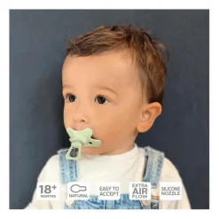 Difrax Fopspeen Naturel Green Jade 18 Maanden