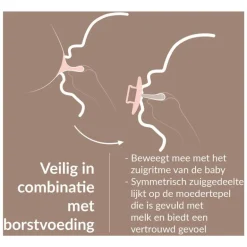 Difrax LOVI Prime Fopspeen Coconut/Ivory6-18 maanden