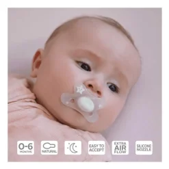 Difrax Natural Fopspeen 0-6 M Glow In The Dark