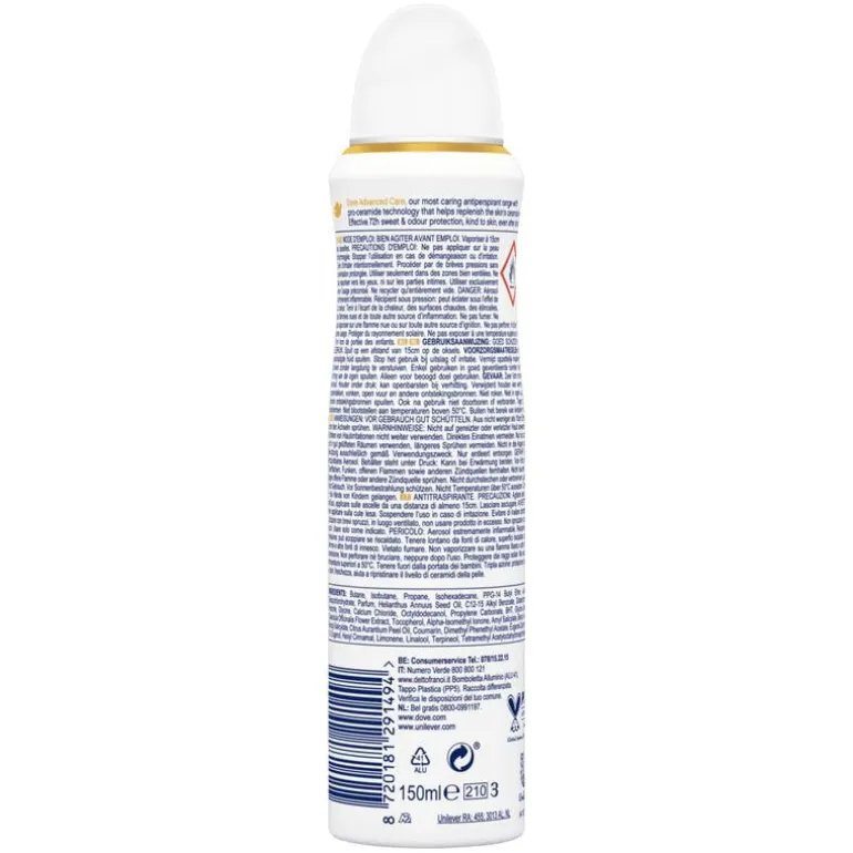 Dove Advanced Care Coconut & Jasmine Flower Anti-Transpirant Deodorant Spray 150 ML