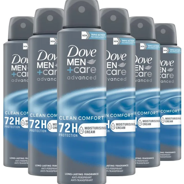 Dove Men+Care Clean Comfort Deodorant Spray 150 ML Multipack 6 stuks