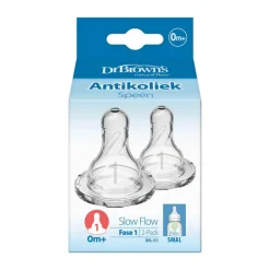 Dr. Brown’s Flesspeen 0+ maanden Fase 1 Smalle Halsfles 2 stuks