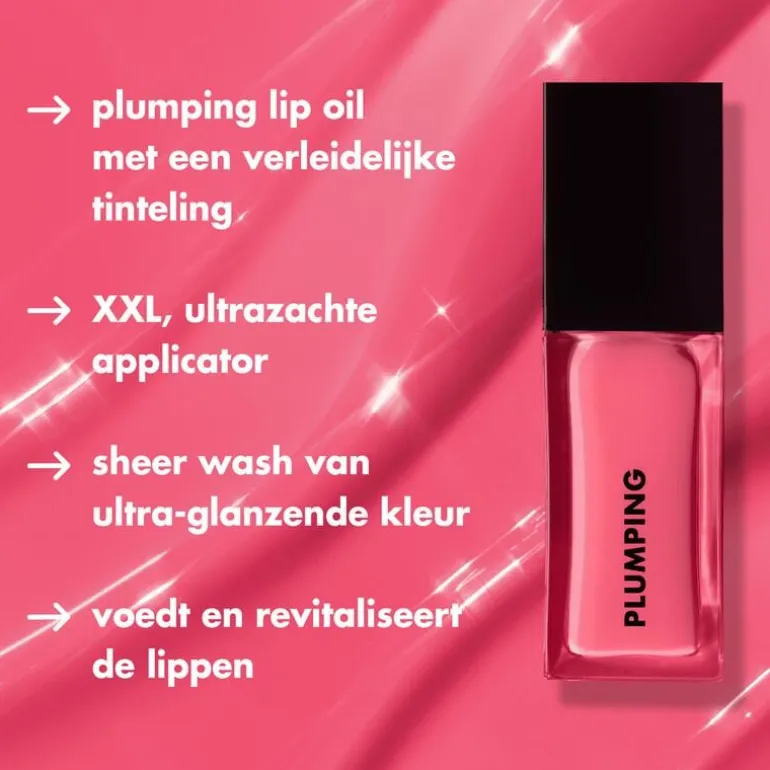 e.l.f. Glow Reviver Plumping Lip Oil Peach Shimmer