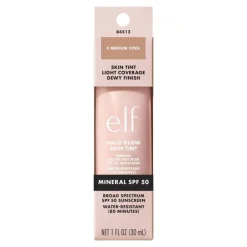 e.l.f. Halo Glow Skin Tint SPF50 9 Medium Cool