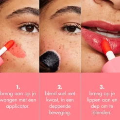 e.l.f. Sheer For It Blush Tint Left on Red