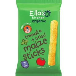 Ella's Bio Kitchen Maize Sticks Tomaat Basilicum 7+