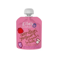 Ella's Kitchen Aardbeien Yoghurt Biologisch Knijpfruit 6+ Maanden 90 GR