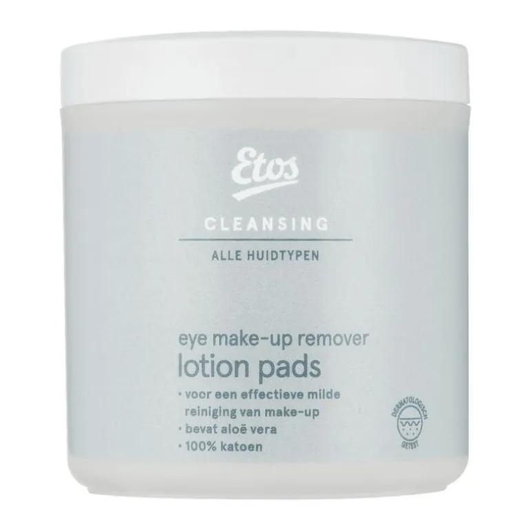 Etos Eye Make-Up Remover Lotion Pads 100 stuks