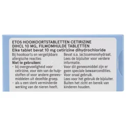 Etos Hooikoortstabletten Cetirizine 10 mg 30 stuks