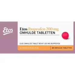 Etos Ibuprofen 200 mg Omhulde Tabletten