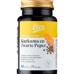 Etos Kurkuma & Zwarte Peper 60 capsules