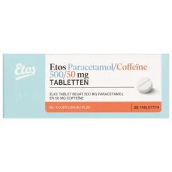 Etos Paracetamol/Coffeïne 500/50 mg 20 stuks