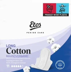 Etos Pure & Organic Ultra Long Maandverband 11 stuks