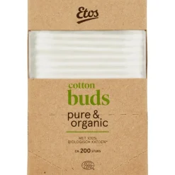 Etos Pure & Organic Wattenstaafjes 200 stuks