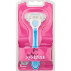 Etos Vrouw Scheersysteem Blauw 5-Blads