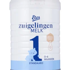 Etos Zuigelingenmelk Standaard 1 met melkvet voor baby's van 0 - 6 maanden - 800 gram