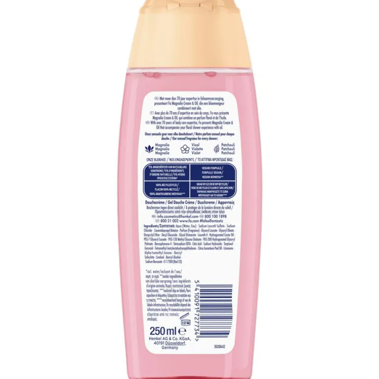 Fa Cream & Oil Silk & Magnolia Showergel 250 ML