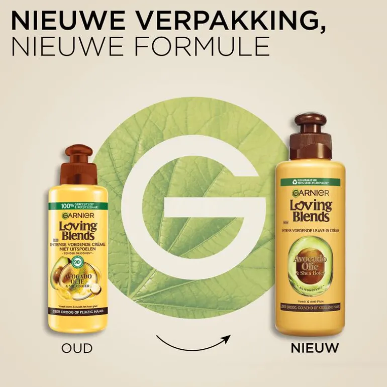 Garnier Loving Blends Avocado Olie & Karité Boter Leave-In Crème 200 ML