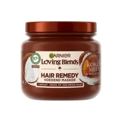 Garnier Loving Blends Kokosmelk & Macadamia Hair Remedy Haarmasker 340 ML