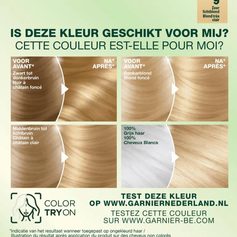 Garnier Nutrisse Crème Permanente Haarverf 9 Zeer Licht Blond