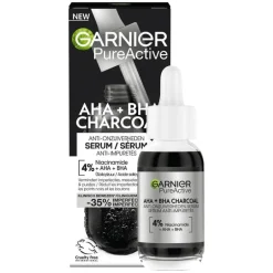 Garnier PureActive AHA + BHA Charcoal Anti-Onzuiverheden Serum 30 ML