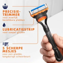 Gillette Fusion5 Navulmesjes 4 Stuks