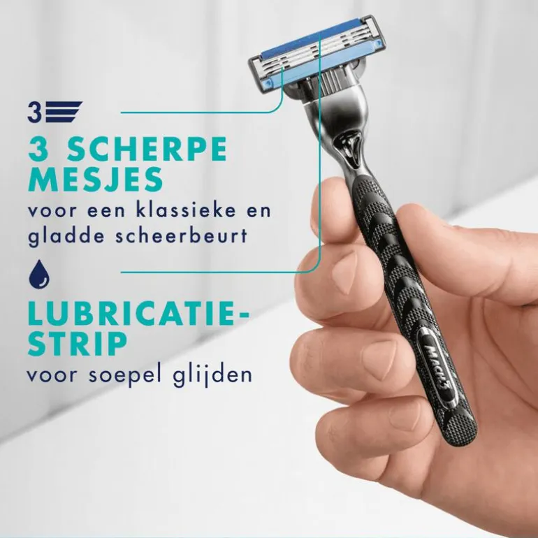Gillette Mach3 Scheersysteem Met 3 Navulmesjes