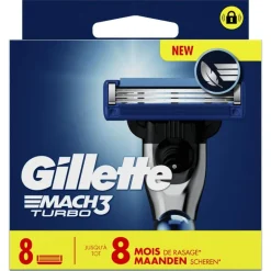 Gillette Mach3 Turbo Scheermesjes 8 stuks