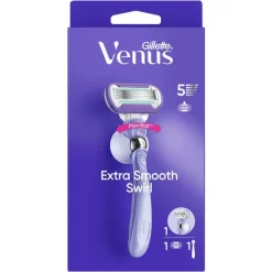 Gillette Venus Deluxe Smooth Swirl Extra Glad Scheersysteem 5 Blades