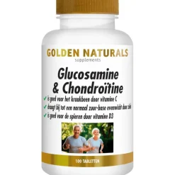 Golden Naturals Glucosamine & Chondroïtine Tabletten 100 stuks