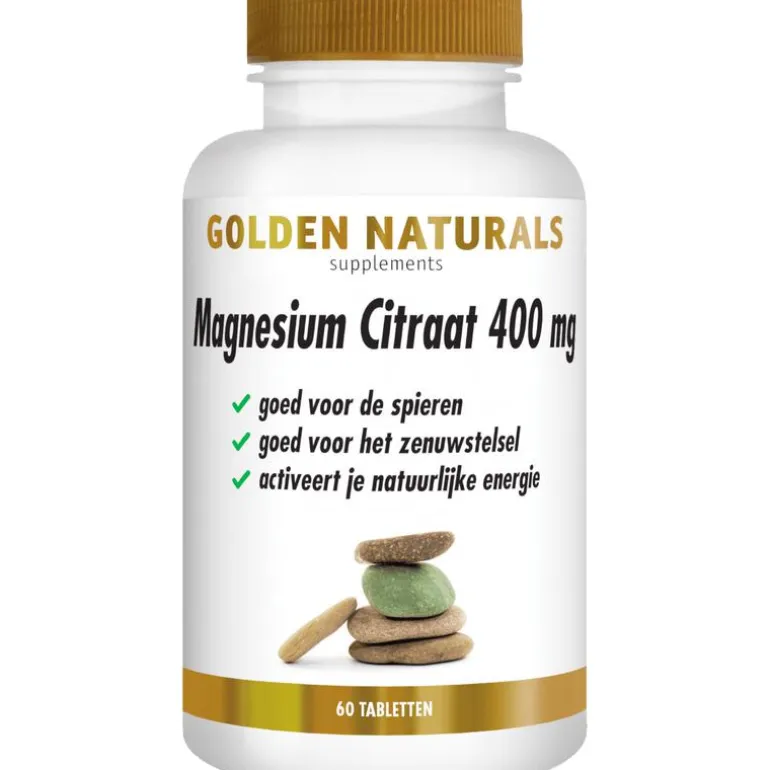 Golden Naturals Magnesium Citraat 400 mg Tabletten 60 stuks