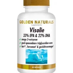 Golden Naturals Visolie 33% EPA & 22% DHA Capsules 60 stuks