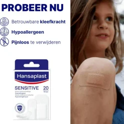 Hansaplast Sensitive Pleisters 20 stuks