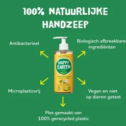 Happy Earth Jasmin Ho Wood 100% Natuurlijke Handzeep 300 ML