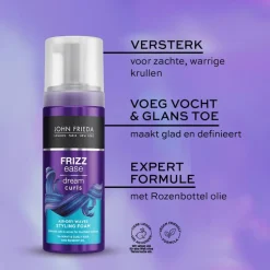 John Frieda Frizz Ease Dream Curls Air Dry Waves Styling Foam 150 ML