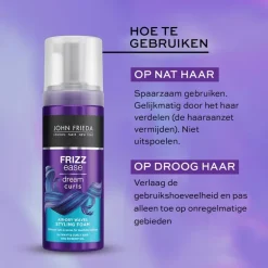 John Frieda Frizz Ease Dream Curls Air Dry Waves Styling Foam 150 ML