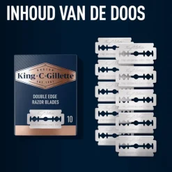 King C. Gillette Double Edge Razor Navulmesjes 10 Stuks