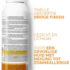 La Roche-Posay Anthelios Lichaamsmist SPF50+ 200 ML