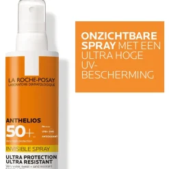 La Roche-Posay Anthelios Onzichtbare Zonnebrandpray SPF50+ 200 ML