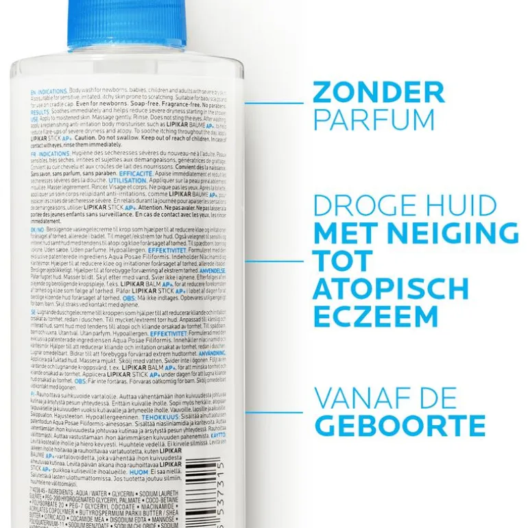 La Roche-Posay Syndet AP+ Reinigende Gel-Crème 400 ML