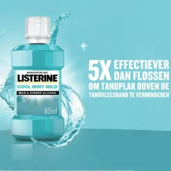 Listerine Mondwater Cool Mint Milde Smaak 80 ML