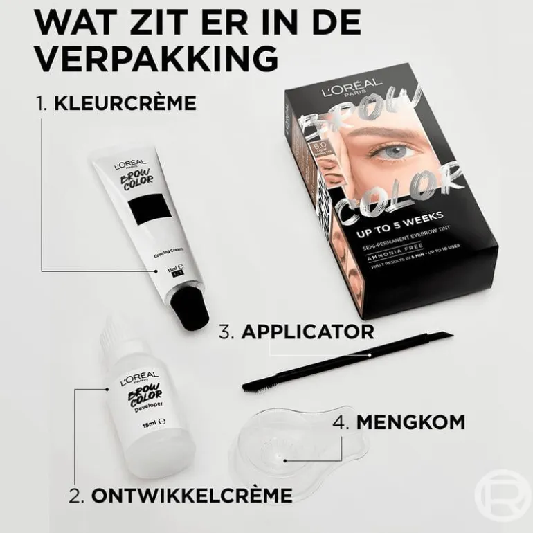 L'Oréal Paris Brow Color wenkbrauwverf 6.0 Light Brunette 30ML