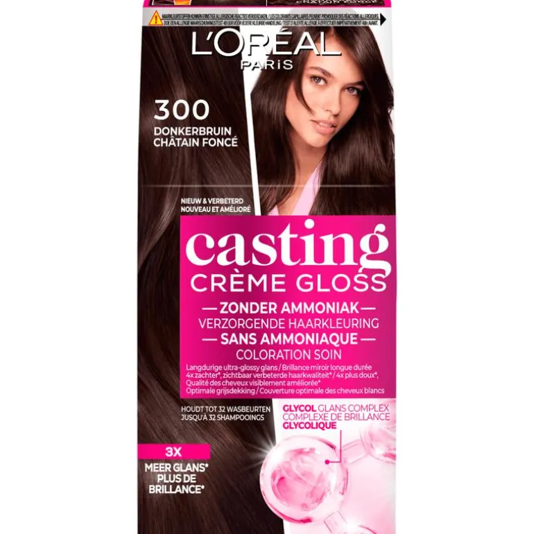 L'Oréal Paris Casting Crème Gloss Haarverf 300 Dark Delight Donkerbruin