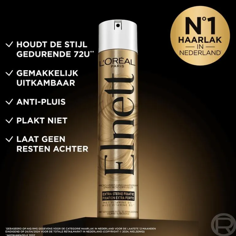 L'Oréal Paris Elnett Satin Extra Sterk Haarspray 200 ML