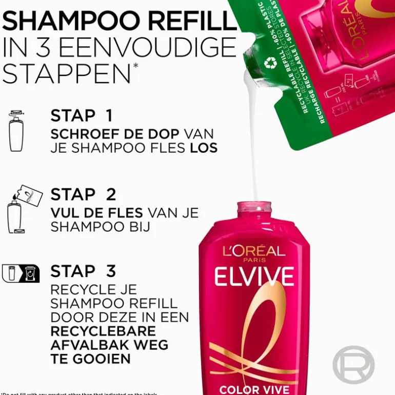 L'Oréal Paris Elvive Refill Color Vive Shampoo Navulling 250 ML